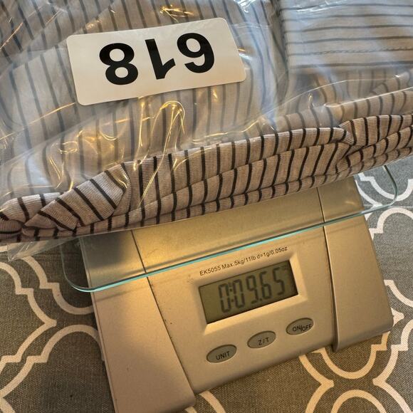 FJ Footjoy Polo Shirt Mens XXL Striped Gray Performance Wicking Golf Athletic - Picture 9 of 9